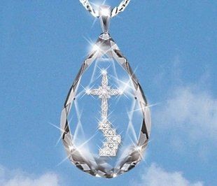 Підвіска кристал Небесні сходи, 30х20мм, прозорий (81511) 81511 фото