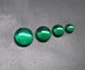 Кабошон зеленый насыщенный полупрозрачный, d=12 мм (3534) 3534 фото 3