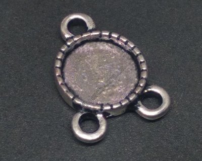 Конектор для розарію під кабошон d=11мм, срібло (3713) 3713 фото