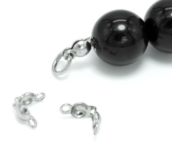 Бусина каллот с 2-мя ушками, 3мм, цвет сталь (61471) 61471 фото