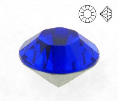 Стрази конусні Кристал, синій сапфір, 3,4 мм (3757) 3757 фото