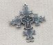 Зґардовий хрестик "Сторони світу" з баранчиками, 46х35, срібло античне (21571) 21571 фото 4