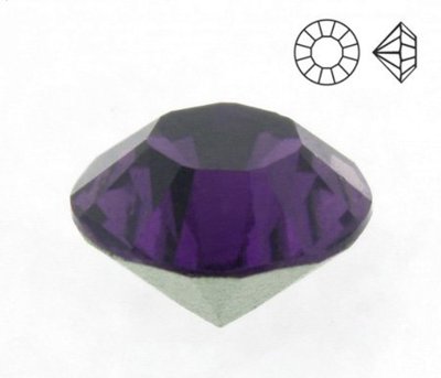 Стрази конусні Кристал, фіолетовий аметист, 3,4 мм (3779) 3779 фото