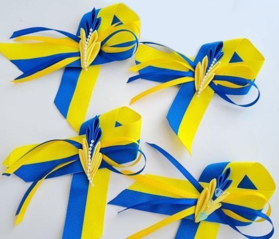 Стрічка Прапор України, 15мм. За 1м. (62211) 62211 фото