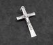 Кулон Хрест Розп'яття католицьке, 42мм, срібло античне (4671) 4671 фото 1