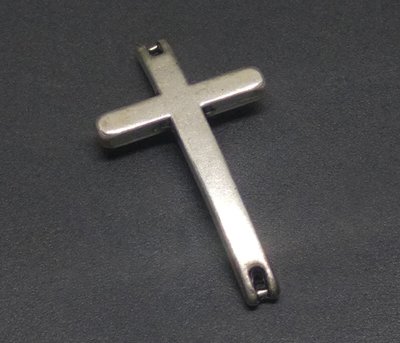 Підвіска конектор хрест, 25х14мм, срібло матове (3696) 3696 фото