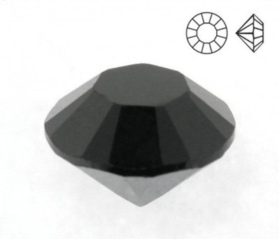 Стрази конусні Кристал, чорний, 2, 5 мм (3705) 3705 фото
