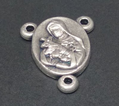 Конектор для розарію св. Рита из Кашиї, античне срібло (3898) 3898 фото