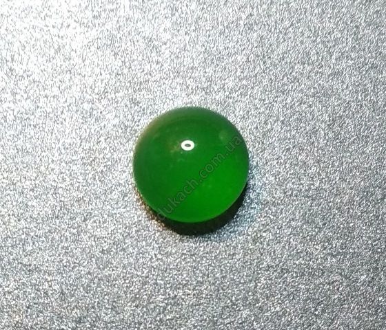 Кабошон зеленый изумруд, d=10 мм (4322) 4322 фото