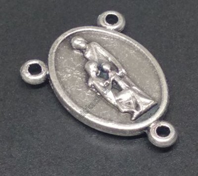 Конектор для розарію Святе Сімейство, античне срібло (3836) 3836 фото