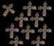 Зґардовий хрестик Вишиванка, 25мм, бронза антична (2846) 2846 фото 2
