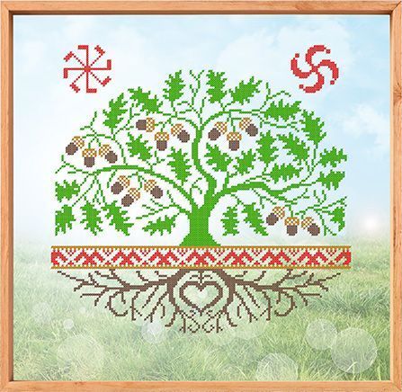 Схема для вишивки Оберіг Родове дерево (чоловіче) (OB-40145) 40145 фото