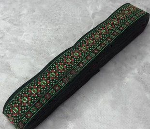 Стрічка тасьма жакардова Квітковий сад, 11мм. За 1м (96161) 96161 фото