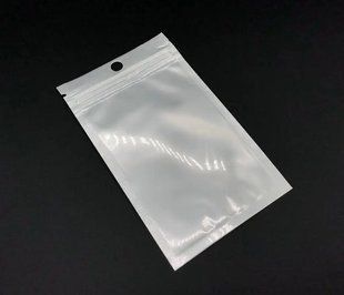 Пакет саше, 60х100мм, застібка Zip-Lock, білий+прозорий (9722) 9722 фото