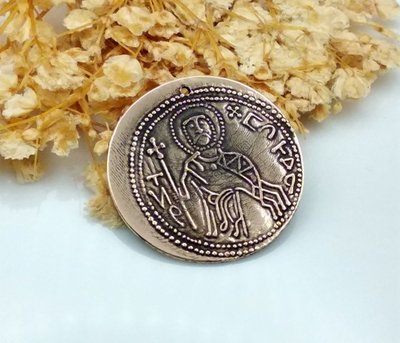 Кулон-монета Срібляник Святополка (Петор), 30мм, без вушка, бронза антична (22492) 22492 фото