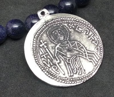 Кулон-монета Срібляник Святополка (Петор), 30мм, срібло античне (44831) 44831 фото