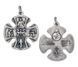Кулон Крест Святые Образы и Святой Дух, 26мм, серебро античное (7315) 7315 фото 2