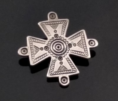 Згардовий хрест Всествіт, 28мм, срібло античне (62691) 62691 фото