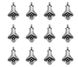 Кулон-підвіска Бутон Лілеї, 13х8 мм, срібло античне (8097) 8097 фото 2