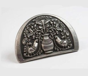 Кулон Дукач Колодец, 36х56мм, серебро античное (26841) 26841 фото