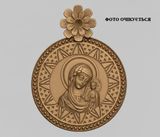 Дукач кулон Богородица Казанская, 33мм, бронза античная (98342) 98342 фото