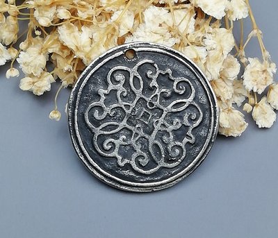 Кулон монета Леля, 31мм, срібло античне (10111) 10111 фото
