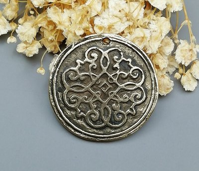 Кулон монета Леля, 31мм, бронза антична (10112) 10112 фото