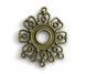 Конектор Квітка, 36х29мм, бронза антична (18562) 18562 фото 1