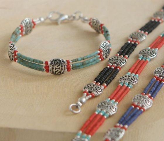 Розділювач рядів Вужики, 11мм, 3-и отвори, бронза антична (2943) 2943 фото