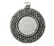 Дукач кулон-сеттинг Сердечки. d=31мм, серебро античное (3768) 3768 фото 1