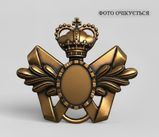 Бант для дукача Метелик з короною, 28х33мм, латунь (98373) 98373 фото