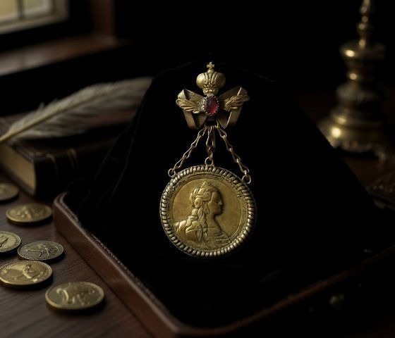 Бант для дукача Метелик з короною, 28х33мм, латунь (98373) 98373 фото