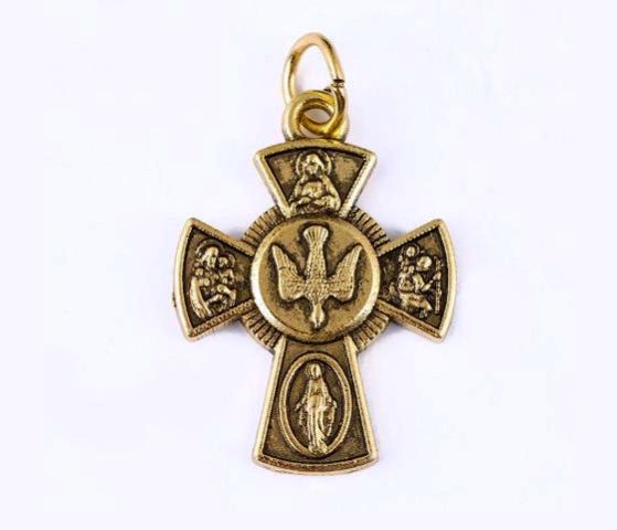 Кулон Хрест Святий Дух, 24мм, колір золото (2310) 2310 фото